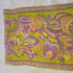 Burmel scarf silk blend vintage hand rolled